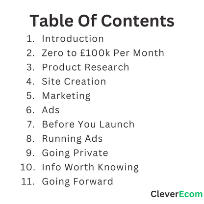 The CleverEcom Blueprint eBook